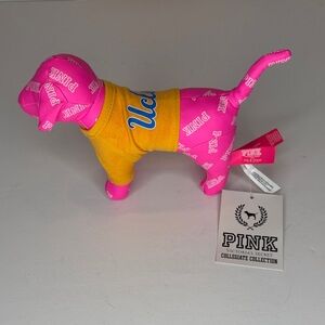 PINK Victoria's Secret dog plush with UCLA shirt